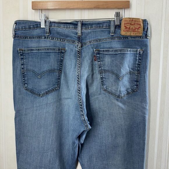 Levi's‎ Men 541 Blue Denim Jeans Size 38x30 (actual 38x 28.5) Straight High Rise - Picture 6 of 15